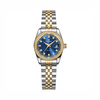 Đồng Hồ Nữ Carnival 8131L2-CV-X Dây Demi Vàng Gold Mặt Xanh Coban Viền Đính Đá Size 31mm Quartz Japan