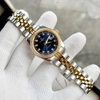 Đồng Hồ Nữ Carnival 8131L2-CV-X Dây Demi Vàng Gold Mặt Xanh Coban Viền Đính Đá Size 31mm Quartz Japan