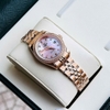 Đồng Hồ Nữ Carnival 8131L2-VH-HK Dây Thép Vàng Hồng Mặt Xà Cừ Hồng Viền Đính Đá Size 31mm Quartz Japan