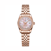 Đồng Hồ Nữ Carnival 8131L2-VH-HK Dây Thép Vàng Hồng Mặt Xà Cừ Hồng Viền Đính Đá Size 31mm Quartz Japan