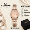Đồng Hồ Nữ Carnival 8131L2-VH-NN Dây Thép Vàng Hồng Viền Đính Đá Size 31mm Quartz Japan