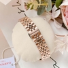 Đồng Hồ Nữ Carnival 8131L2-VH-T Dây Thép Vàng Hồng Mặt Trắng Viền Đính Đá Size 31mm Quartz Japan