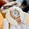 Đồng Hồ Nữ Carnival 8131L2-VH-TK Dây Thép Vàng Hồng Mặt Xà Cừ Trắng Viền Đính Đá Size 31mm Quartz Japan