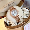 Đồng Hồ Nữ Carnival 8131L2-VH-TK Dây Thép Vàng Hồng Mặt Xà Cừ Trắng Viền Đính Đá Size 31mm Quartz Japan