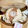 Đồng Hồ Nữ Carnival 8131L2-VH-TK Dây Thép Vàng Hồng Mặt Xà Cừ Trắng Viền Đính Đá Size 31mm Quartz Japan