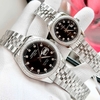 Đồng Hồ Nữ Carnival 8131L2-VT-D Dây Thép Bạc Mặt Đen Viền Đính Đá Size 31mm Quartz Japan