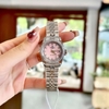 Đồng Hồ Nữ Carnival 8131L2-VT-HK Dây Thép Bạc Mặt Xà Cừ Hồng Viền Đính Đá Size 31mm Quartz Japan