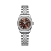 Đồng Hồ Nữ Carnival 8131L2-VT-N Dây Thép Bạc Mặt Nâu Viền Đính Đá Size 31mm Quartz Japan