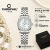 Đồng Hồ Nữ Carnival 8131L2-VT-TK Dây Thép Bạc Mặt Xà Cừ Trắng Viền Đính Đá Size 31mm Quartz Japan