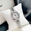 Đồng Hồ Nữ Carnival 8131L2-VT-TK Dây Thép Bạc Mặt Xà Cừ Trắng Viền Đính Đá Size 31mm Quartz Japan