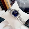 Đồng Hồ Nữ Carnival 8131L2-VT-X Dây Thép Bạc Mặt Xanh Coban Viền Đính Đá Size 31mm Quartz Japan