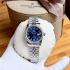 Đồng Hồ Nữ Carnival 8131L2-VT-X Dây Thép Bạc Mặt Xanh Coban Viền Đính Đá Size 31mm Quartz Japan