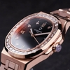 Đồng Hồ Nữ Carnival 8160L2-VH-D Vàng Hồng Mặt Đen Viền Đá Size 34mm Sapphire