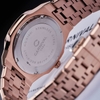 Đồng Hồ Nữ Carnival 8160L2-VH-DK Vàng Hồng Mặt Xà Cừ Xám Viền Đá Size 34mm Sapphire