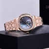 Đồng Hồ Nữ Carnival 8160L2-VH-DK Vàng Hồng Mặt Xà Cừ Xám Viền Đá Size 34mm Sapphire