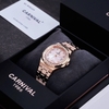 Đồng Hồ Nữ Carnival 8160L2-VH-HK Vàng Hồng Mặt Xà Cừ Hồng Viền Đá Size 34mm Sapphire