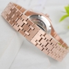 Đồng Hồ Nữ Carnival 8160L2-VH-H Vàng Hồng Mặt Hồng Viền Đá Size 34mm Sapphire
