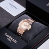 Đồng Hồ Nữ Carnival 8160L2-VH-NN Vàng Hồng Mặt Vàng Hồng Viền Đá Size 34mm Sapphire