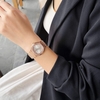 Đồng Hồ Nữ Carnival 8160L2-VH-T Vàng Hồng Mặt Trắng Viền Đá Size 34mm Sapphire