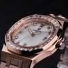 Đồng Hồ Nữ Carnival 8160L2-VH-TK Vàng Hồng Mặt Xà Cừ Trắng Viền Đá Size 34mm Sapphire