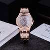 Đồng Hồ Nữ Carnival 8160L2-VH-TT Vàng Hồng Mặt Thiên Thạch Viền Đá Size 34mm Sapphire
