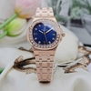 Đồng Hồ Nữ Carnival 8160L2-VH-X Vàng Hồng Mặt Xanh Dương Viền Đá Size 34mm Sapphire