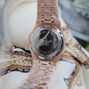 Đồng Hồ Nữ Carnival 8160L2-VH-TIM Vàng Hồng Mặt Tím Viền Đá Size 34mm Sapphire