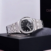 Đồng Hồ Nữ Carnival 8160L2-VT-D Dây Thép Silver Mặt Đen Viền Đá Size 34mm Sapphire