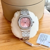 Đồng Hồ Nữ Carnival 8160L2-VT-H Dây Thép Silver Mặt Hồng Viền Đá Size 34mm Sapphire
