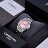 Đồng Hồ Nữ Carnival 8160L2-VT-H Dây Thép Silver Mặt Hồng Viền Đá Size 34mm Sapphire