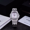 Đồng Hồ Nữ Carnival 8160L2-VT-HK Dây Thép Silver Mặt Xà Cừ Hồng Viền Đá Size 34mm Sapphire