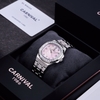 Đồng Hồ Nữ Carnival 8160L2-VT-HK Dây Thép Silver Mặt Xà Cừ Hồng Viền Đá Size 34mm Sapphire