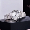Đồng Hồ Nữ Carnival 8160L2-VT-T Dây Thép Silver Mặt Trắng Viền Đá Size 34mm Sapphire