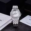 Đồng Hồ Nữ Carnival 8160L2-VT-T Dây Thép Silver Mặt Trắng Viền Đá Size 34mm Sapphire