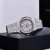 Đồng Hồ Nữ Carnival 8160L2-VT-TT Dây Thép Silver Mặt Thiên Thạch Viền Đá Size 34mm Sapphire