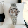 Đồng Hồ Nữ Carnival 8160L2-VT-TX Dây Thép Silver Mặt Xám Viền Đá Size 34mm Sapphire