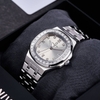 Đồng Hồ Nữ Carnival 8160L2-VT-TX Dây Thép Silver Mặt Xám Viền Đá Size 34mm Sapphire