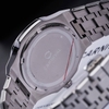 Đồng Hồ Nữ Carnival 8160L2-VT-TX Dây Thép Silver Mặt Xám Viền Đá Size 34mm Sapphire