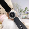 Đồng Hồ Nữ Carnival 8168L2 Dây Cao Su Đen Mặt Đen Đính Đá Rose Size 34mm Quartz 8168L2-VH-DCS-D
