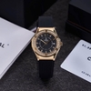 Đồng Hồ Nữ Carnival 8173L2 Dây Cao Su Đen Đính Đá Gold Size 34mm Quartz Japan Carnival 8173L2-VV-DCS-D