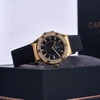 Đồng Hồ Nữ Carnival 8173L2 Dây Cao Su Đen Đính Đá Gold Size 34mm Quartz Japan Carnival 8173L2-VV-DCS-D