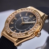 Đồng Hồ Nữ Carnival 8173L2 Dây Cao Su Đen Đính Đá Gold Size 34mm Quartz Japan Carnival 8173L2-VV-DCS-D