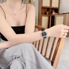 Đồng Hồ Nữ Carnival 8173L2 Dây Cao Su Đen Đính Đá Silver Size 34mm Quartz Japan Carnival 8173L2-VT-DCS-D