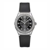 Đồng Hồ Nữ Carnival 8173L2 Dây Cao Su Đen Đính Đá Silver Size 34mm Quartz Japan Carnival 8173L2-VT-DCS-D