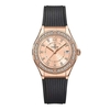 Đồng Hồ Nữ Carnival 8173L2 Dây Cao Su Đen Mặt Vàng Hồng Đính Đá Rose Size 34mm Quartz Japan Carnival 8173L2-VH-DCS-NN