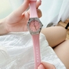 Đồng Hồ Nữ Carnival 8173L2 Dây Cao Su Hồng Đính Đá Silver Size 34mm Quartz Japan Carnival 8173L2-VT-DCS-H