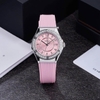 Đồng Hồ Nữ Carnival 8173L2 Dây Cao Su Hồng Đính Đá Silver Size 34mm Quartz Japan Carnival 8173L2-VT-DCS-H