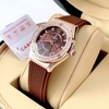 Đồng Hồ Nữ Carnival 8173L2 Dây Cao Su Nâu Đính Đá Rose Size 34mm Quartz Japan Carnival 8173L2-VH-DCS-N