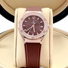 Đồng Hồ Nữ Carnival 8173L2 Dây Cao Su Nâu Đính Đá Rose Size 34mm Quartz Japan Carnival 8173L2-VH-DCS-N
