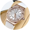 Đồng Hồ Nữ Carnival 8173L2 Dây Cao Su Trắng Đính Đá Rose Size 34mm Quartz Japan Carnival 8173L2-VH-DCS-T1